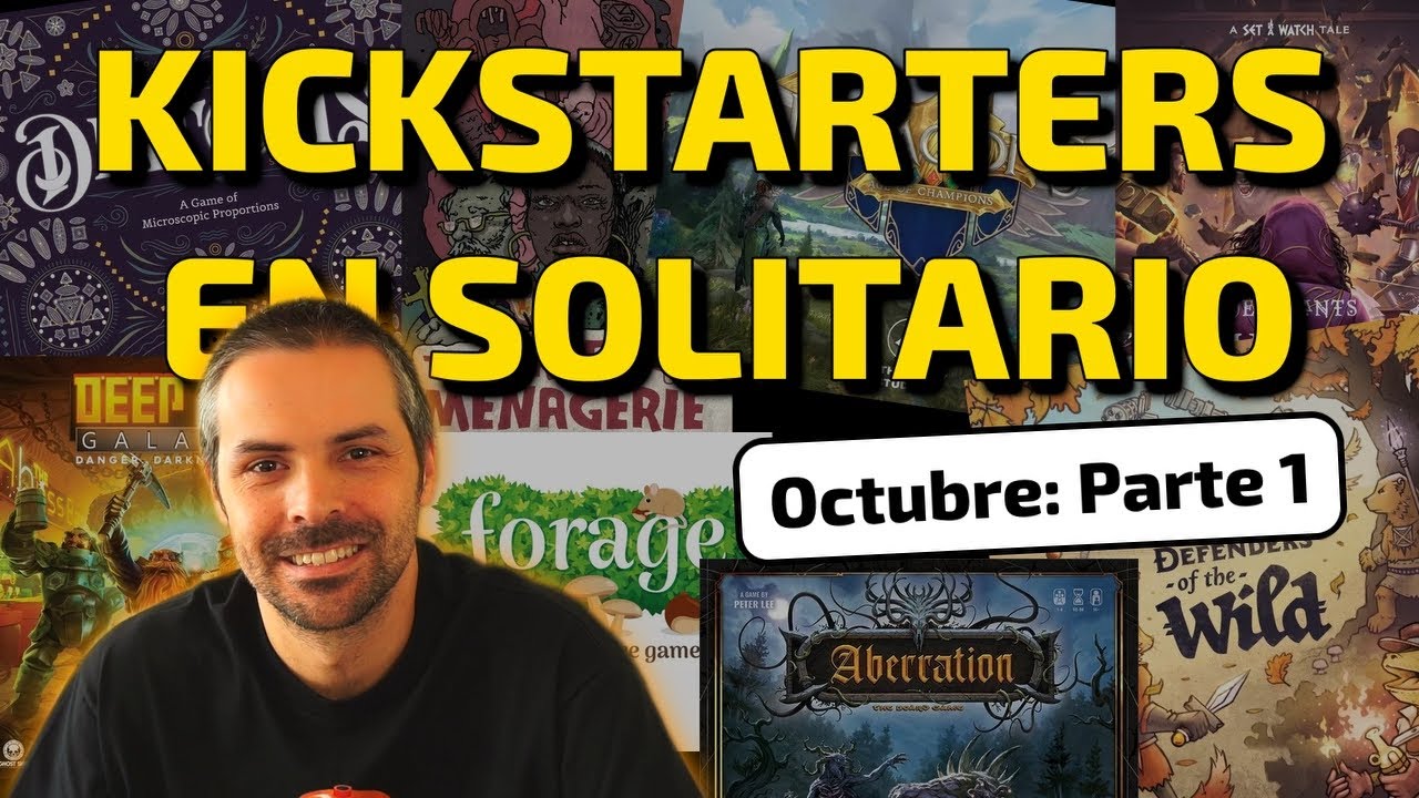 MEJORES KICKSTARTERS en SOLITARIO de Octubre 2023. Parte 1: Forage, Aberration, 99 Ninja...