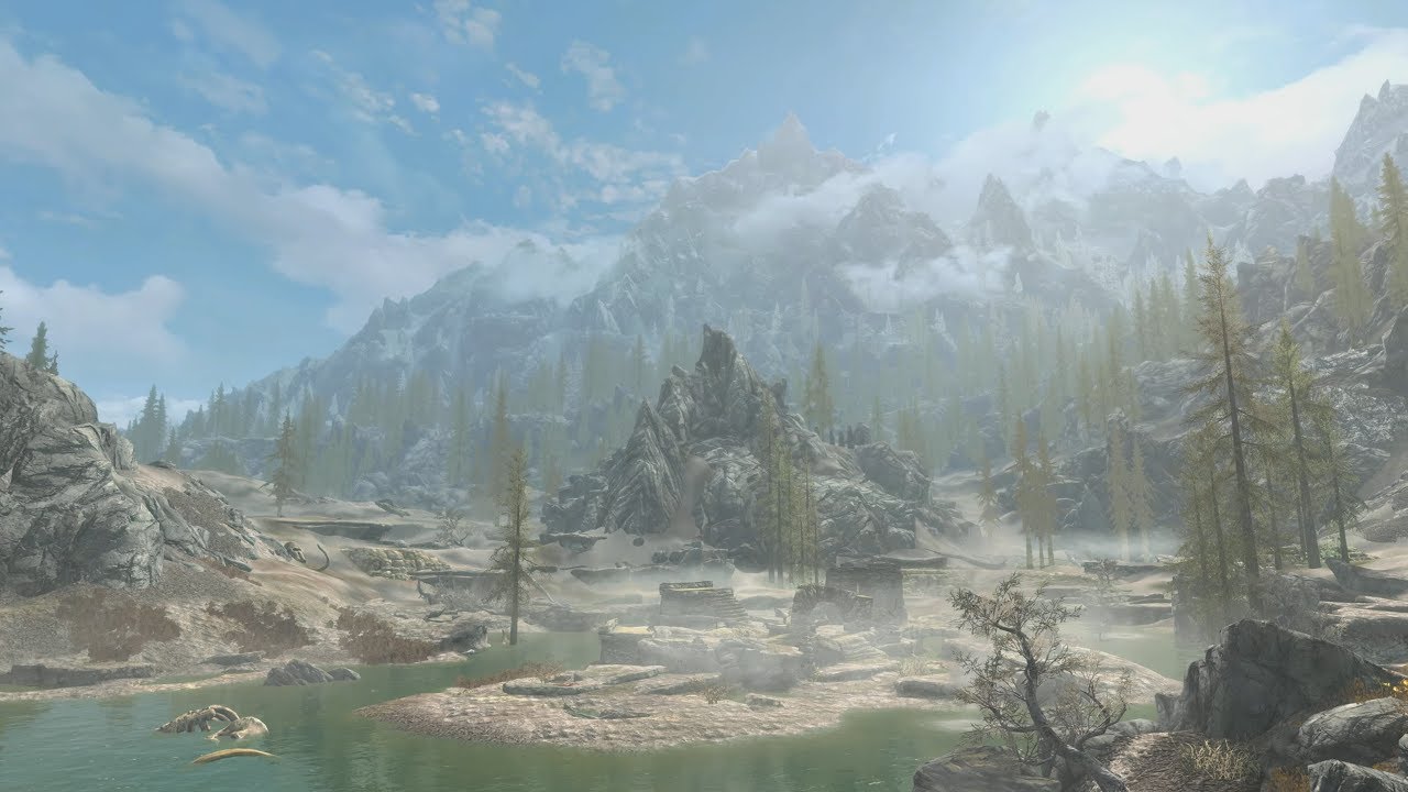 The Elder Scrolls V: Skyrim - Ambience - Lake and Mountains