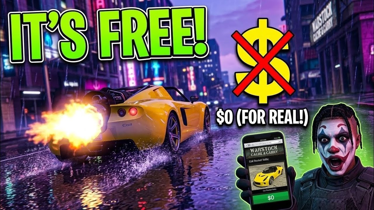 FREE Coil Rocket Voltic! How to Claim & Free Vehicle Warehouse (GTA Online)