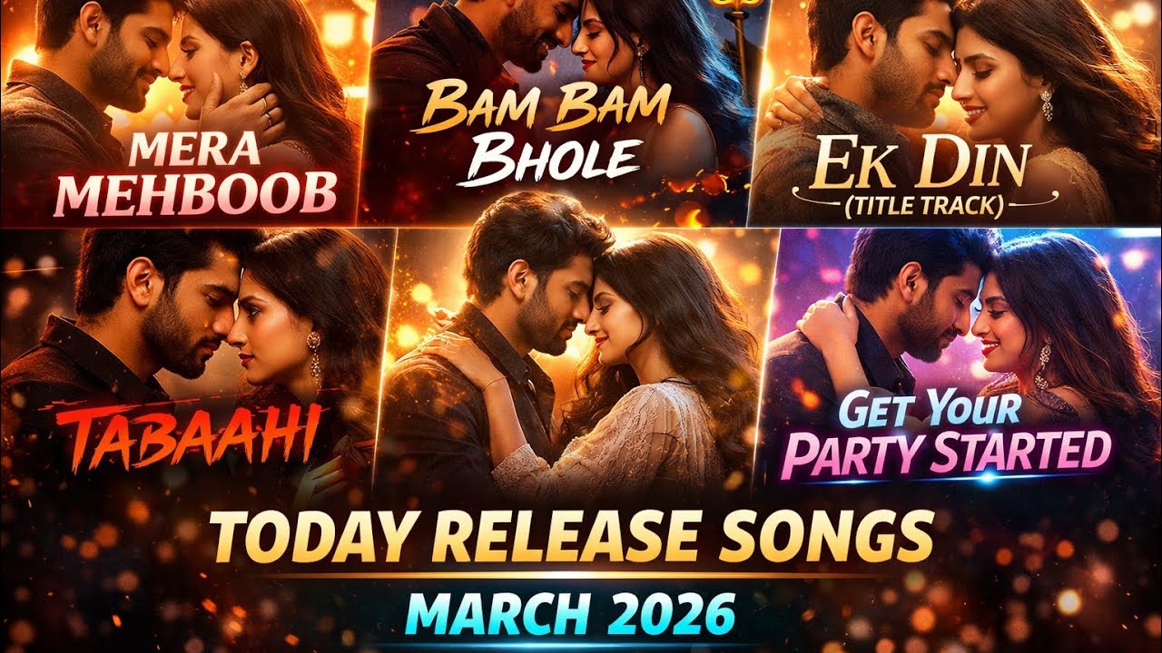 Today Release Song | Mera Mehboob | Bam Bam Bhole | Ek Din | Tabaahi | Get Your Party Started|2026