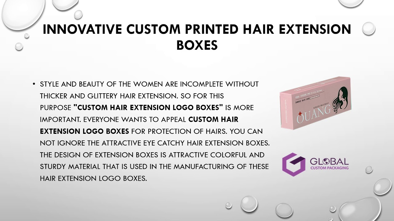 Custom Hair Extension Logo Boxes