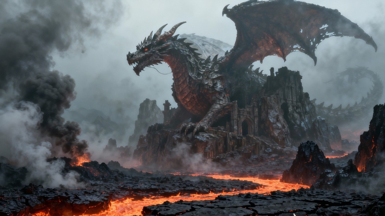 Relaxing Medieval Celtic Music 🐉 Dragon Castle Ambience | Fantasy Music for Relax, Study & Sleep