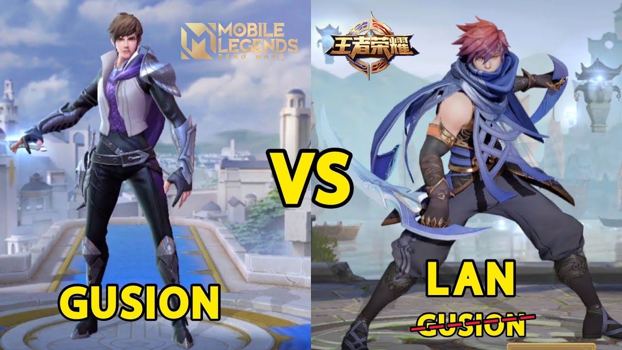 GUSION MLBB VS LAN KING OF GLORY HERO SKILL EFFECT COMPARISON