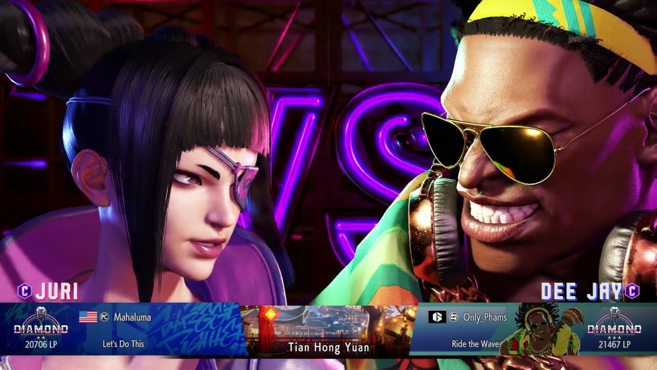 Street Fighter 6 Juri vs Dee jay 1of 4