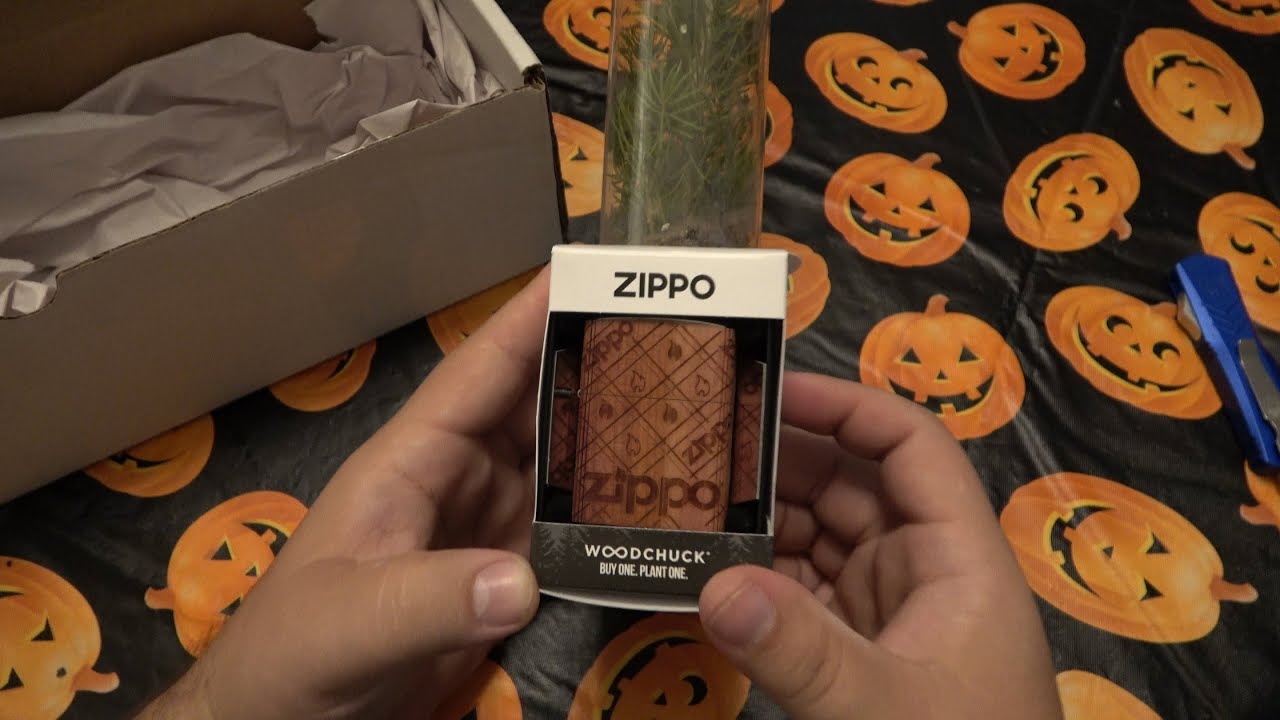 Real Wood Zippo Lighter That Comes With A LIVE TREE...Pretty Cool Project !