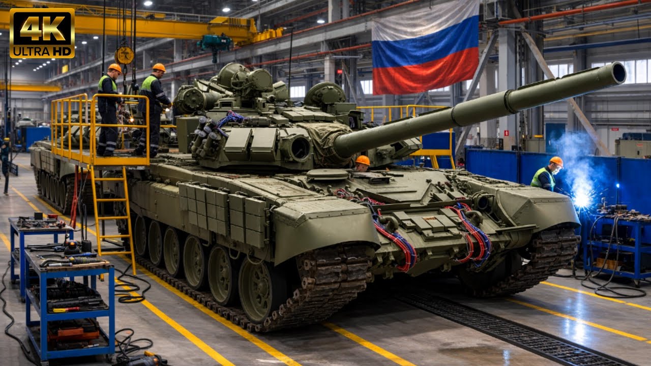 Inside the Russian Tank Factory – (Full Process) How Classified Armor Is Built