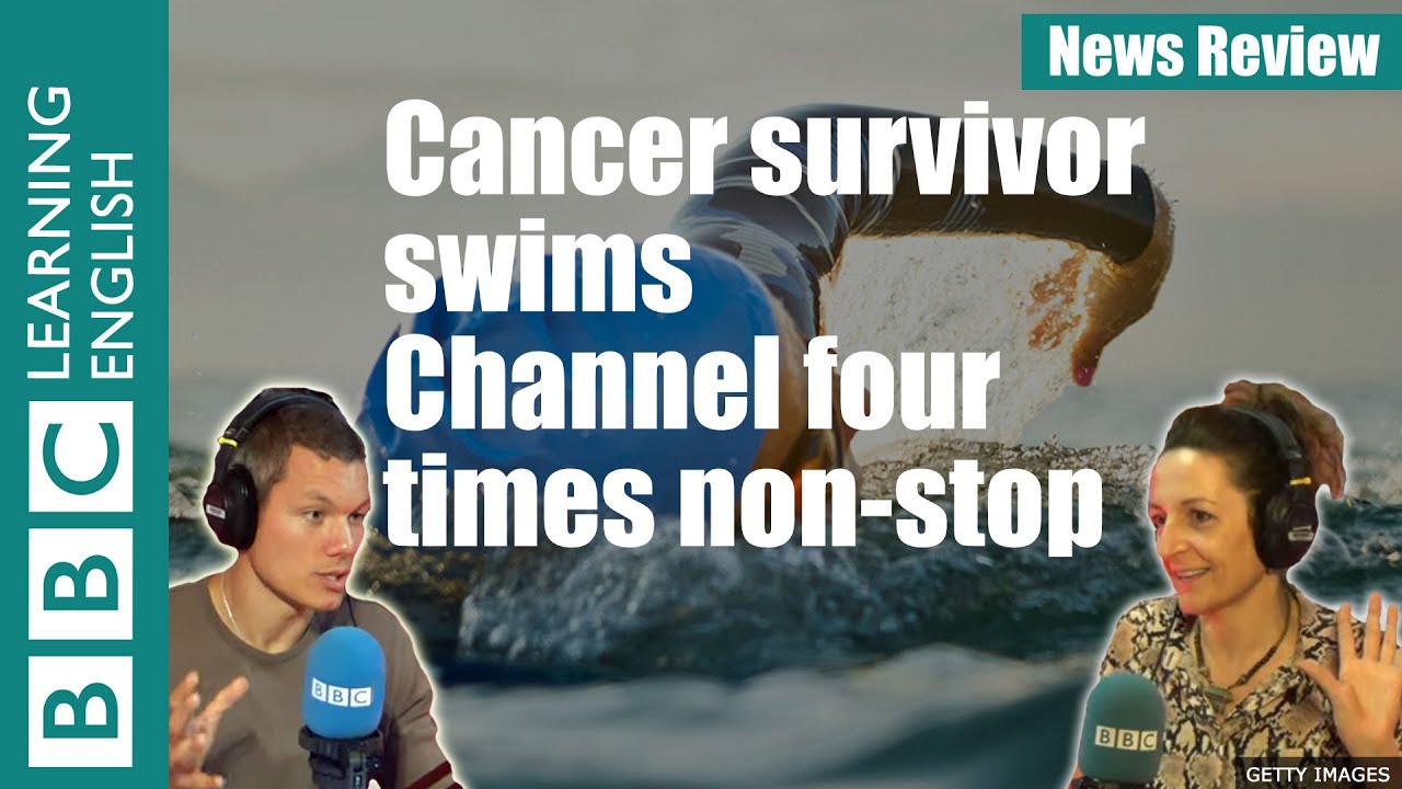 Cancer survivor Sarah Thomas swims the English Channel four times non-stop: BBC News Review