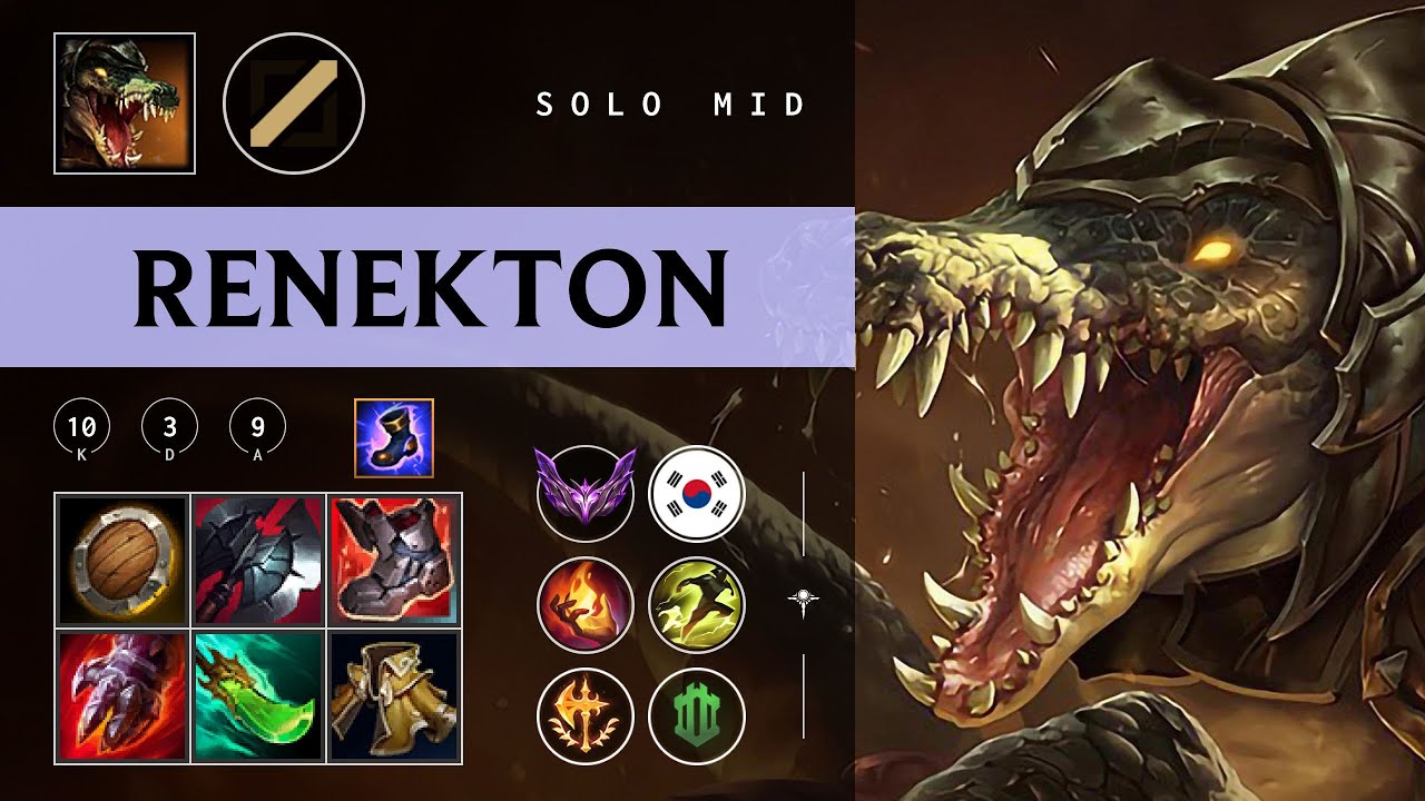 Renekton Mid vs Shen - KR Master Patch 26.01
