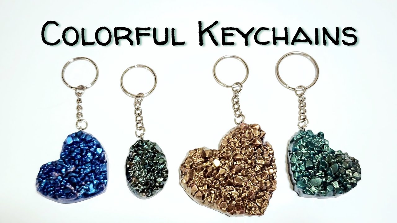 #55 Trying a new druzy heart mold for keychains