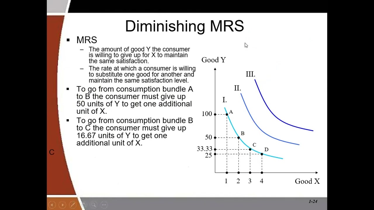 Consumer Behavior Video 2 - Indifference Curve