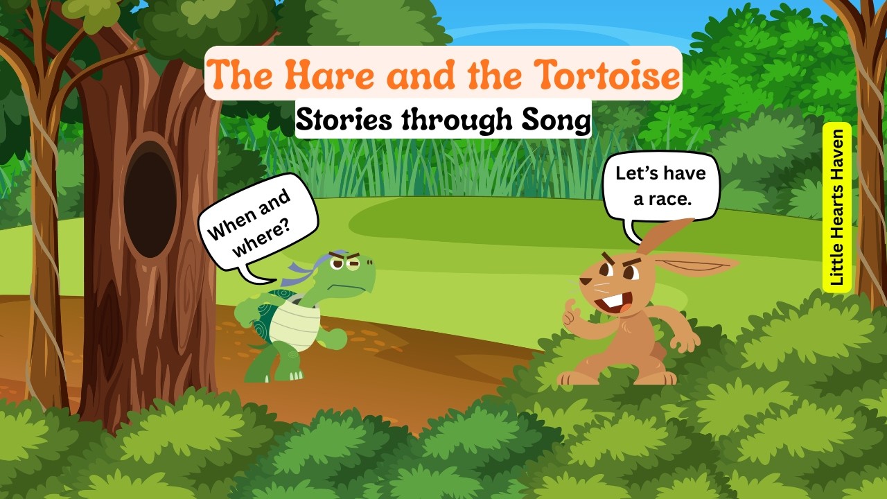 Who will win the greatest race of all? The Hare and the Tortoise, a musical version 