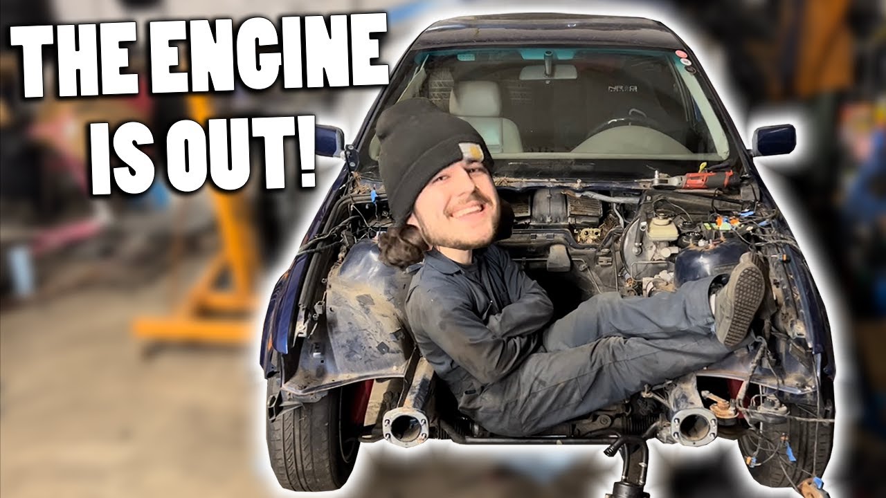 I Pulled the Engine Out of My 318ti | E36 318ti m52 Swap Ep. 5