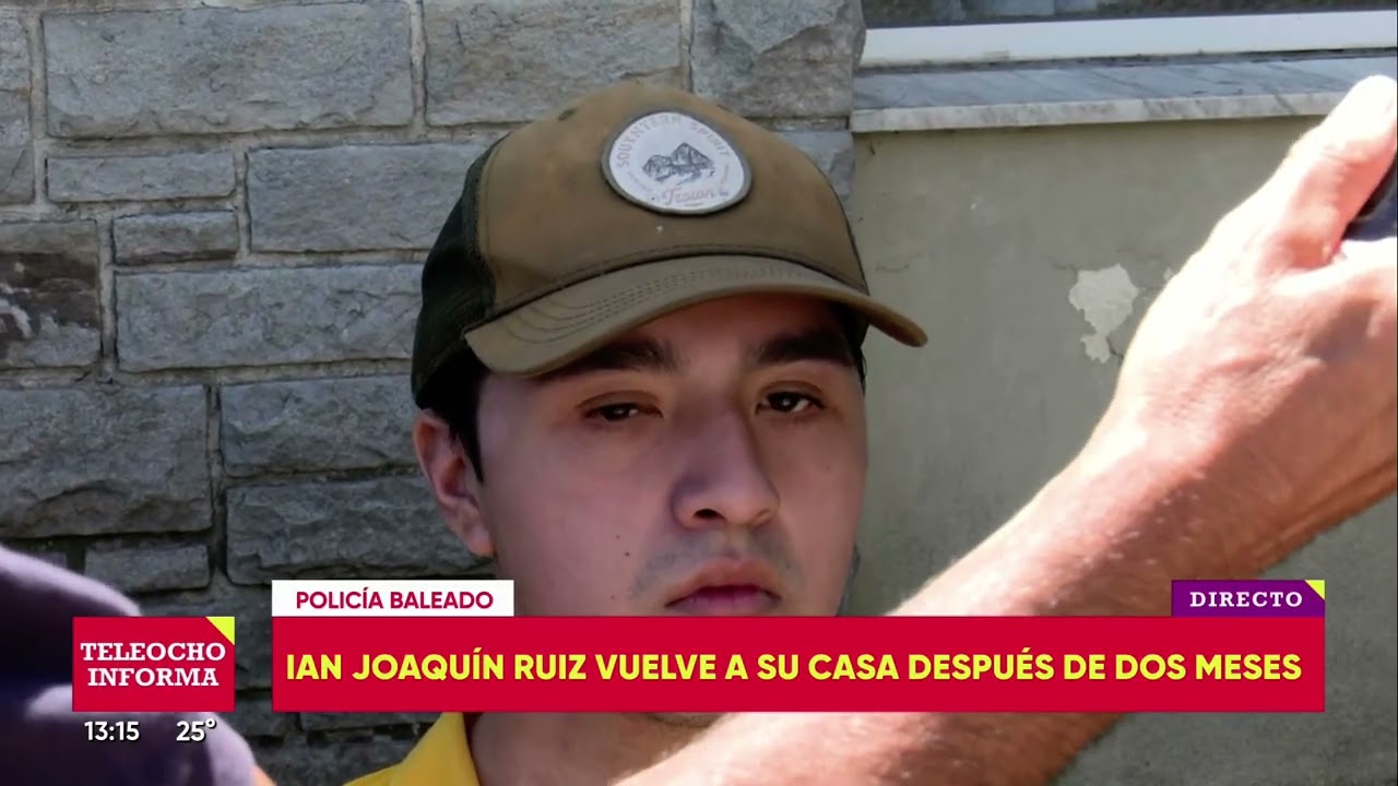 POLICÍA BALEADO - IAN JOAQUÍN RUIZ VUELVE A SU CASA DESPUES DE DOS MESES