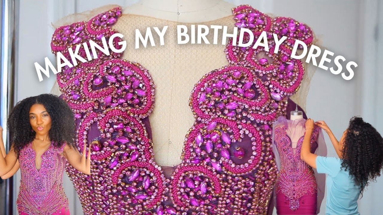 Making My BIRTHDAY Dress | DIY Birthday Dress! 🥳💜