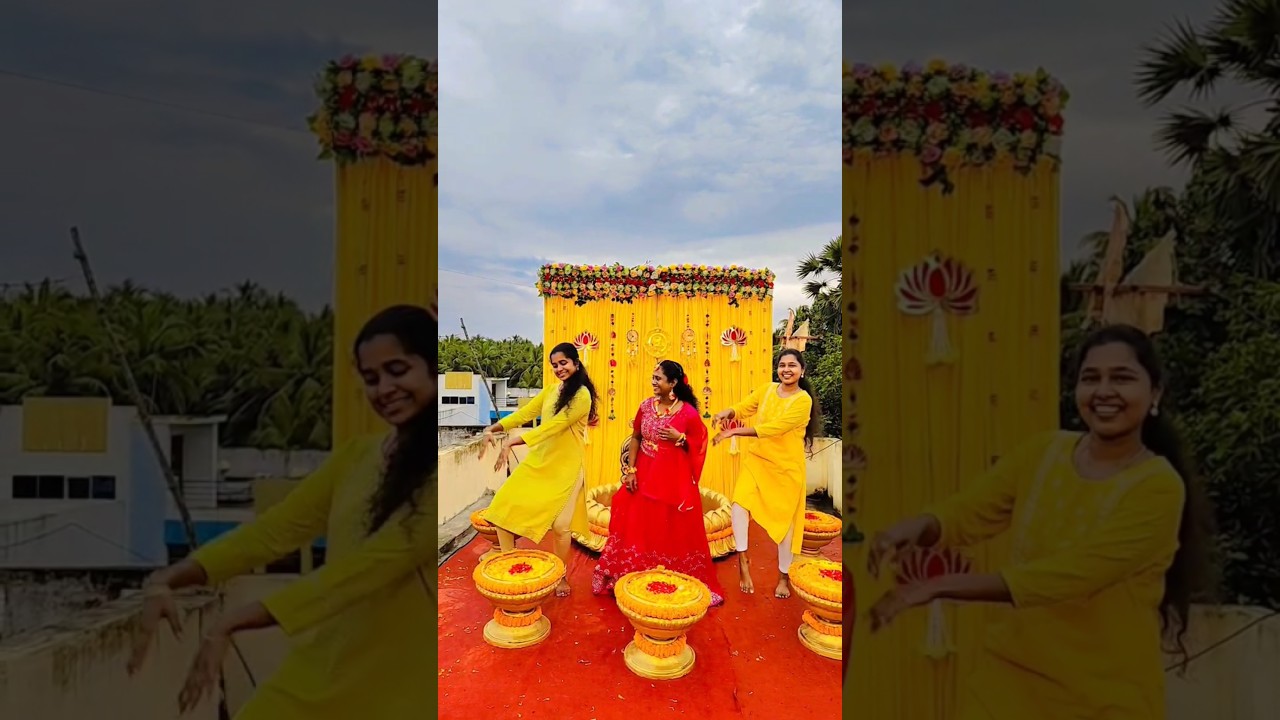 When the Bride forgot Dance steps 😜🤩😝 #sister #marriage #haldi #event #fun #love #dancing #ytshorts