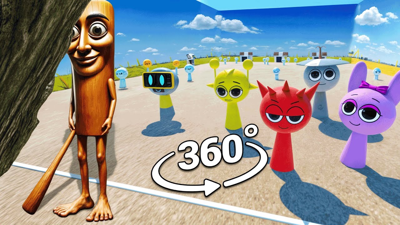 VR 360&deg; Tung Tung Tung Sahur - Squid Game with Incredibox Sprunki