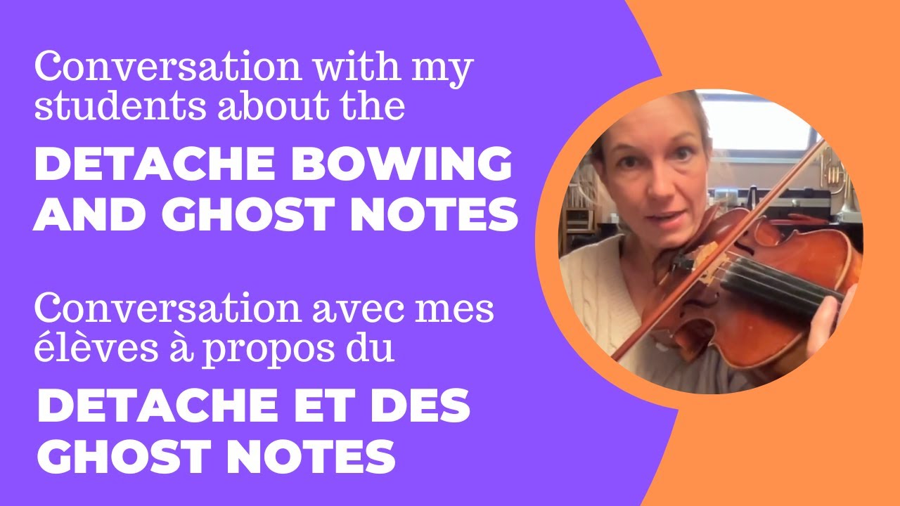 Detache bowing and ghost notes for jazz violin