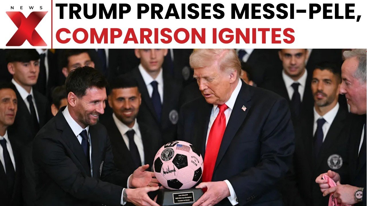 Messi In White House LIVE: Trump Welcomes Messi To White House, Sparks GOAT Debate With Pele