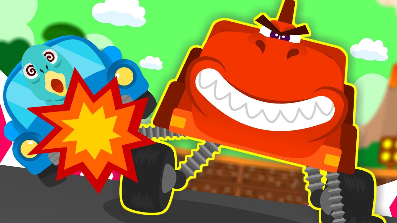 TTTT~ Tyrannosaurus Car | T-rex, the King of Dinosaurs | Dino Car Song | Nursery Rhymes & Kids Songs