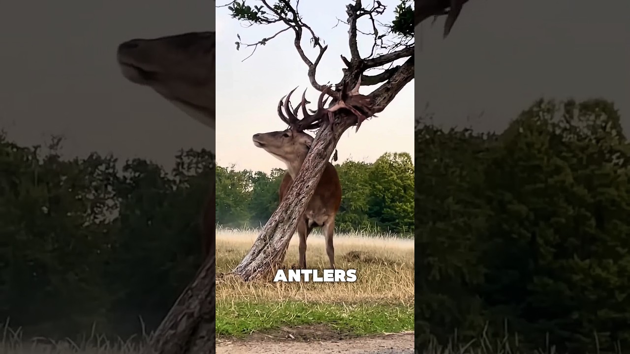 Почему олени трутся рогами о деревья 🦌 🤔 #shortsfeed #facts #viral #shorts #animals #deer #wildlife