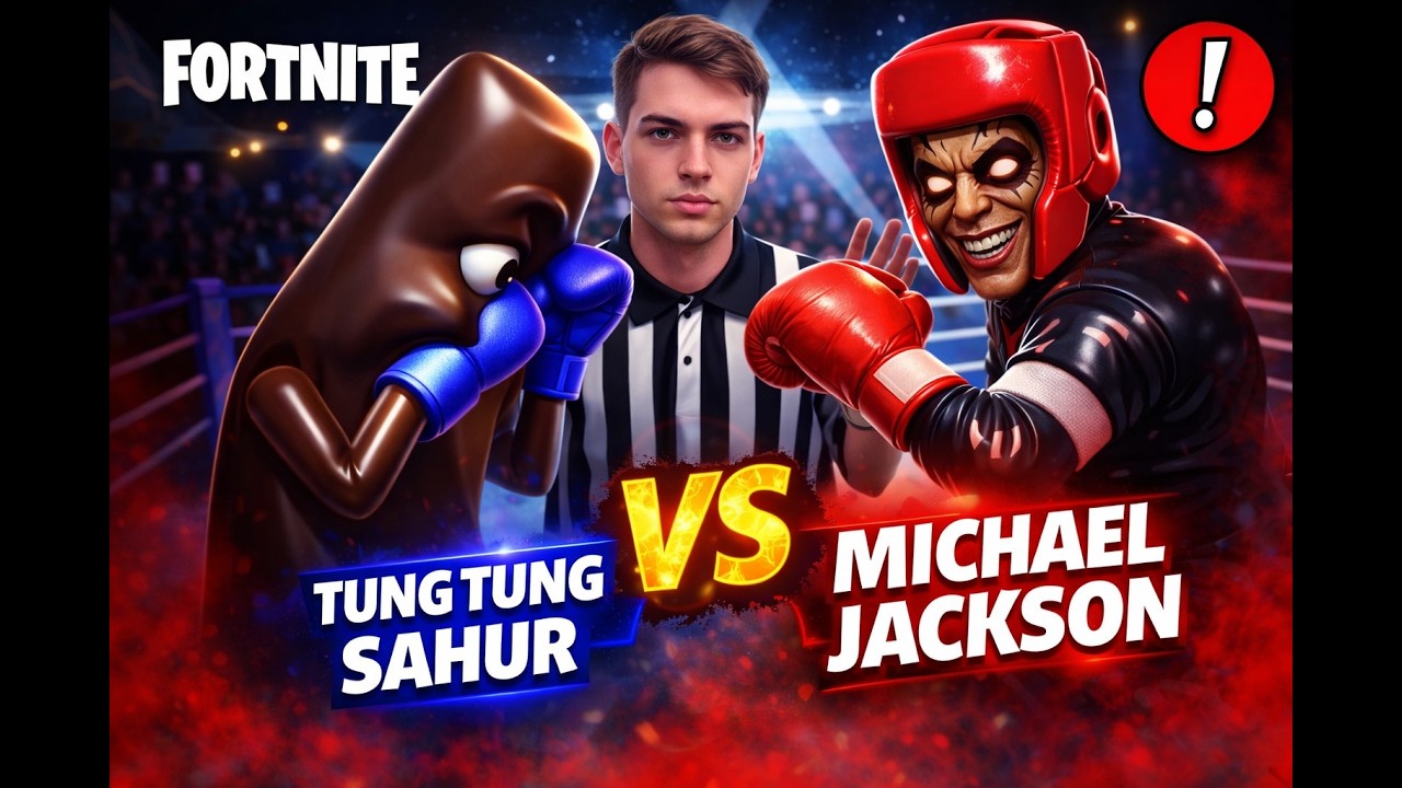 MICHAEL JACKSON 2 HORROR a Fortnite-ban?! 😱 TUNK TUNK SAHUR vs Michael Jackson BOX MECCS!