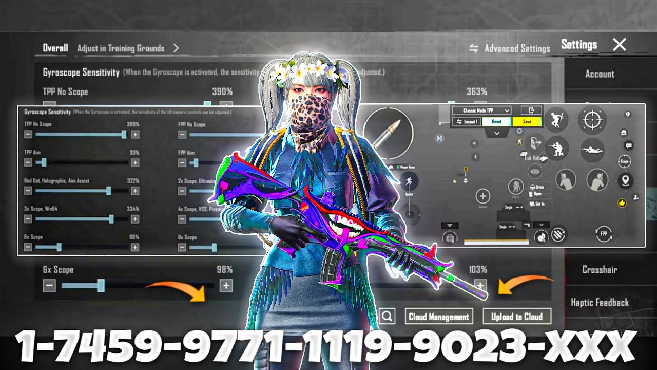 NEW UPDATE 4.1🔥BEST SENSITIVITY CODE + CONTROL SETTINGS BGMI/PUBG MOBILE
