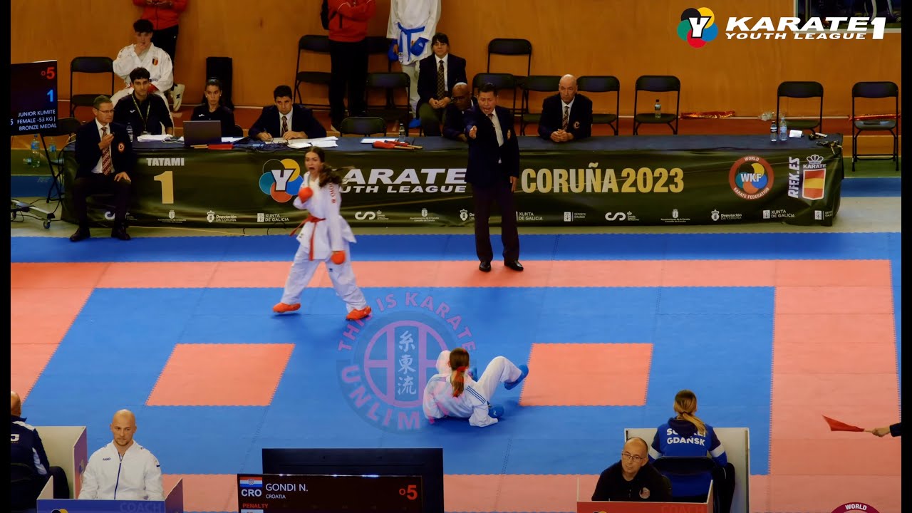 Anastasia Geleta 👊😁👍 Kumite Junior Female -53kg Youth League WKF Karate1