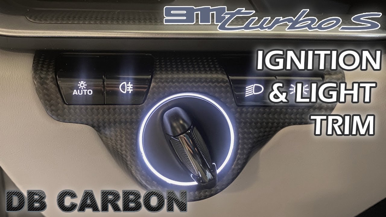 DB Carbon 992 Turbo S Ignition & Light Trim Carbon Fiber Install