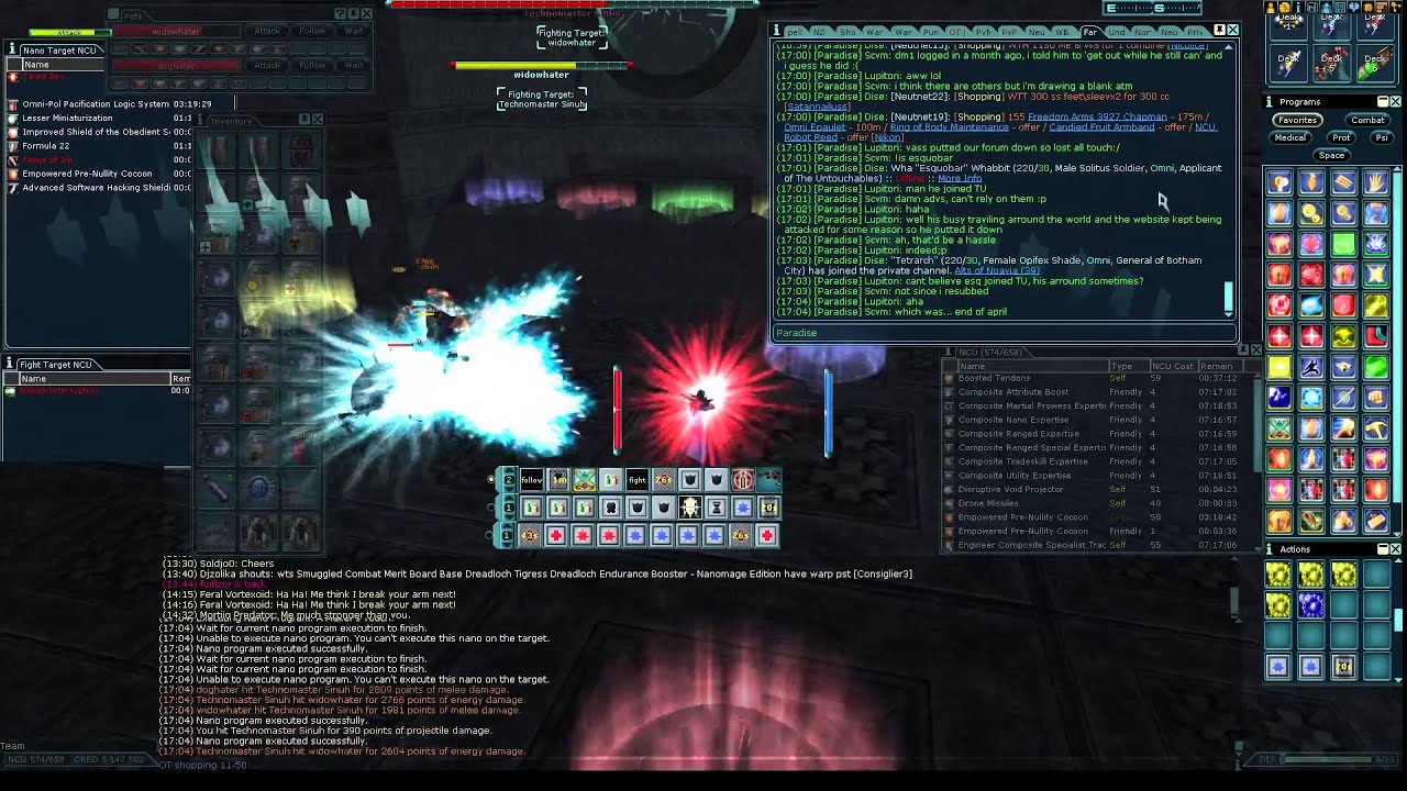Ciassene: Anarchy Online, Eng vs Technomaster Sinuh