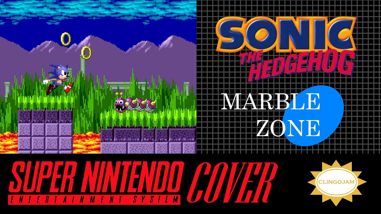 Marble Zone - Sonic the Hedgehog (SNES / S-DSP Cover)