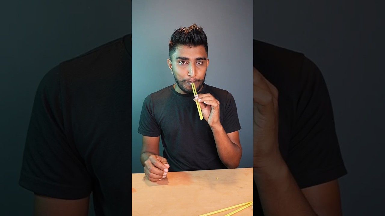 Let's make a new musical instrument out of a drinking straw.