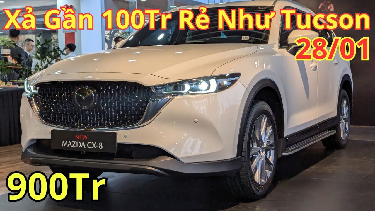 ✅Giá Xe Khuyến Mại Mazda CX8 Cuối Tháng 1. Xả Gần 100Tr Rẻ Như Tucson, Giá Lăn Bánh Mới |Xegiatot24h