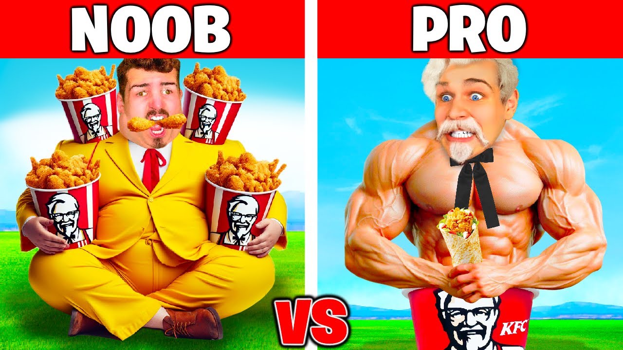 NOOB vs PRO Staví KFC pro SIRYAKARIHO v Minecraftu!
