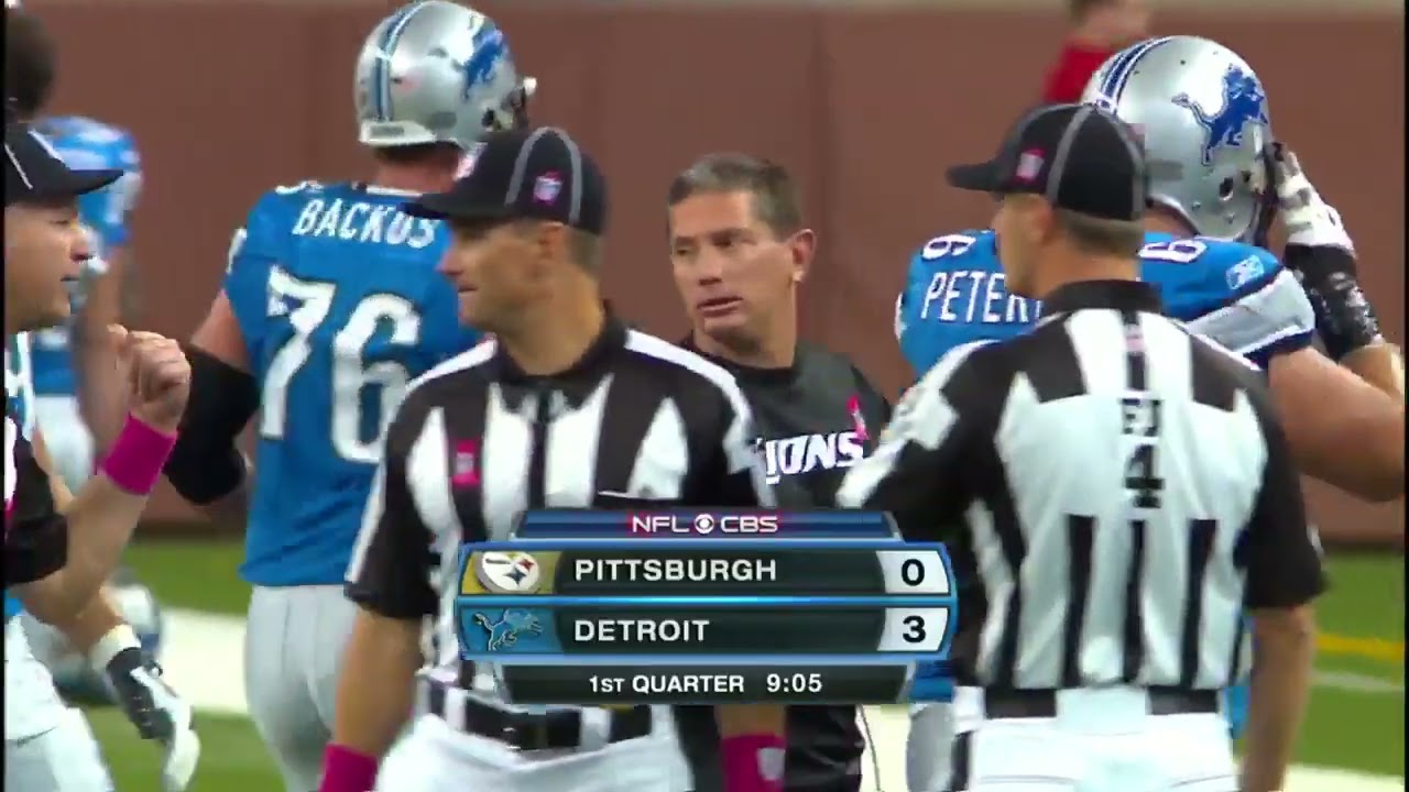 Steelers vs Lions 2009 Full Game