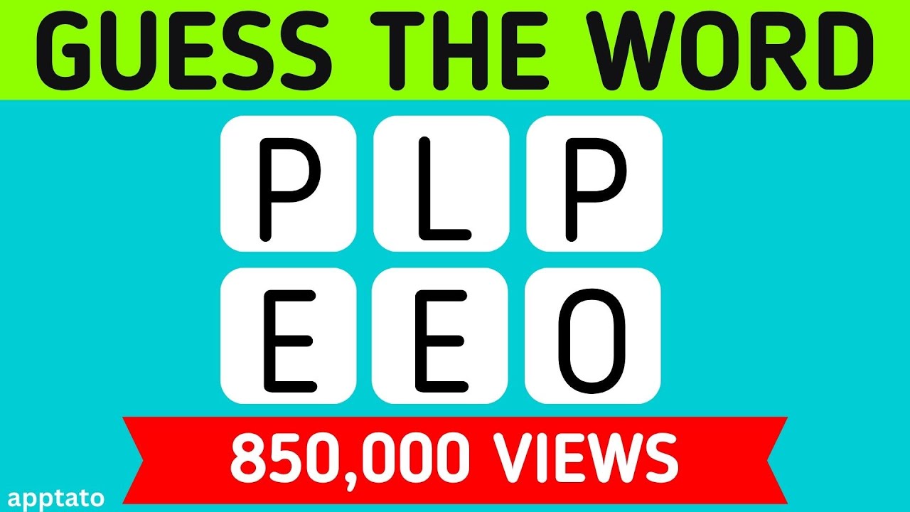 Scrambled Word Game - Guess the Word (6 Letter Words)