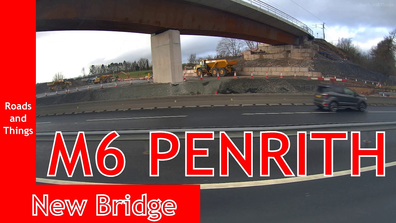 M6 Penrith, Cumbria. New Railway Bridge.