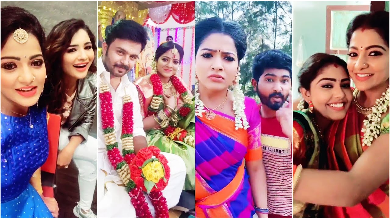 👸 Chithu 😍 (TikTok ID : chithuofficial) _ 💞 Pandiyan Stores Mullai Jeeva Kannan Tik Tok Videos 😘