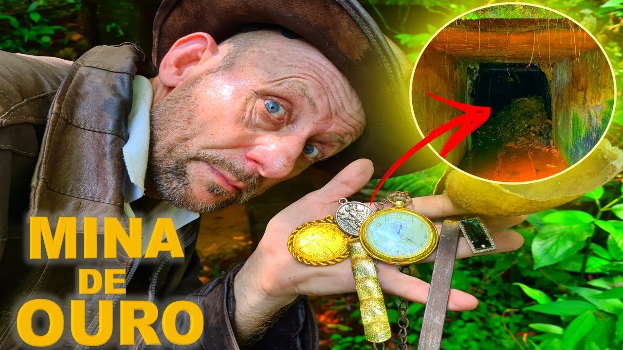 Mina de OURO ABANDONADA olha oque esqueceram lá