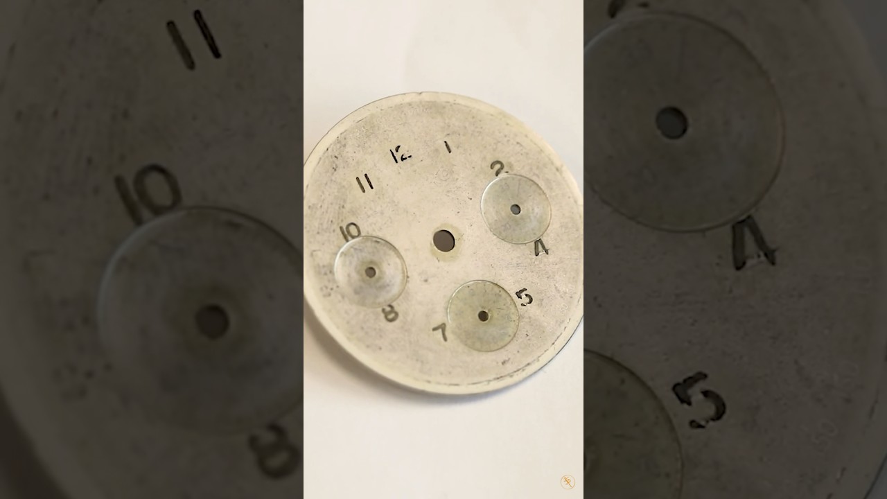 Eberhard & Co Watch Dial #Restoration ⌚️ #dialrefinishing #watches #watchrepair #watchrestoration