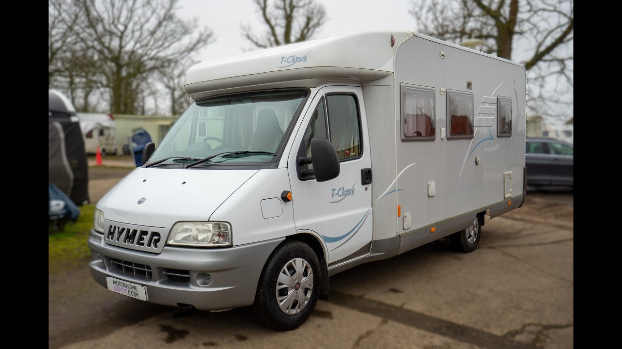 Hymer T655 4 Berth &  4 Seat Belts German built Motorhome with Fixed Rear Bed