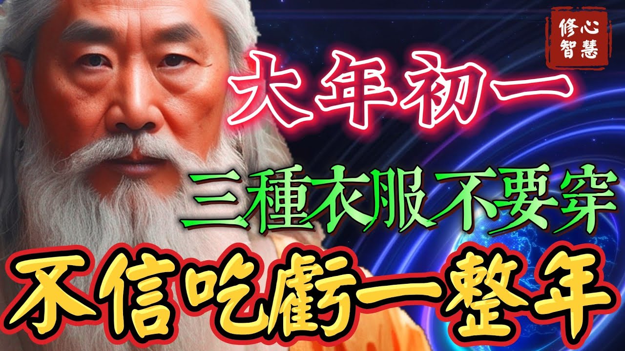 別不信！再忙也要花5分鐘看看！今年大年初一，三種衣服萬萬別穿出門！否則整年霉運不斷！#修心智慧#業力#幸福#福報#福氣#福份#因果#因緣#開悟#覺醒#覺悟#醒悟#佛法#靈性#心靈#修行#吸引力#正能量