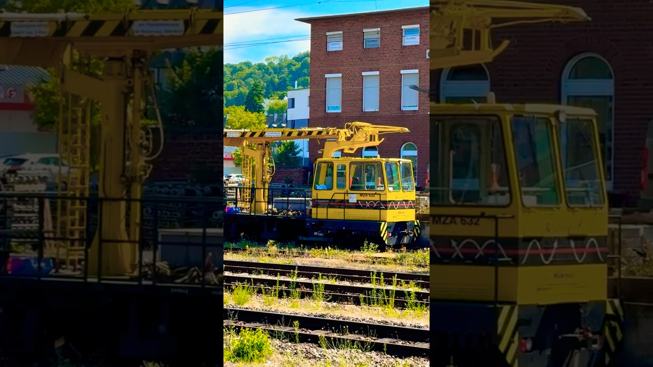 Mehrzweck Gleisarbeitsfahrzeug der Railsystems RP MZA 632 mit arbeitsb&uuml;hne am Hbf #short #fahrzeug