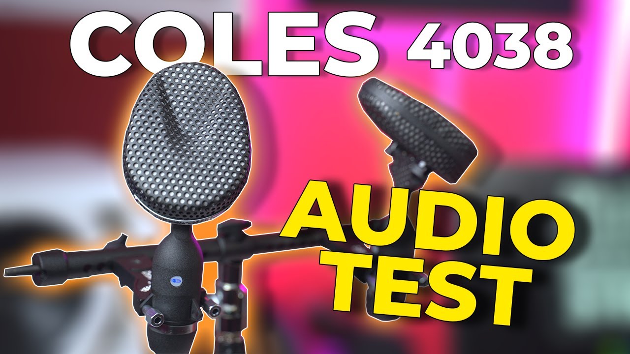 AUDIO TEST of COLES 4038 Ribbon Microphone