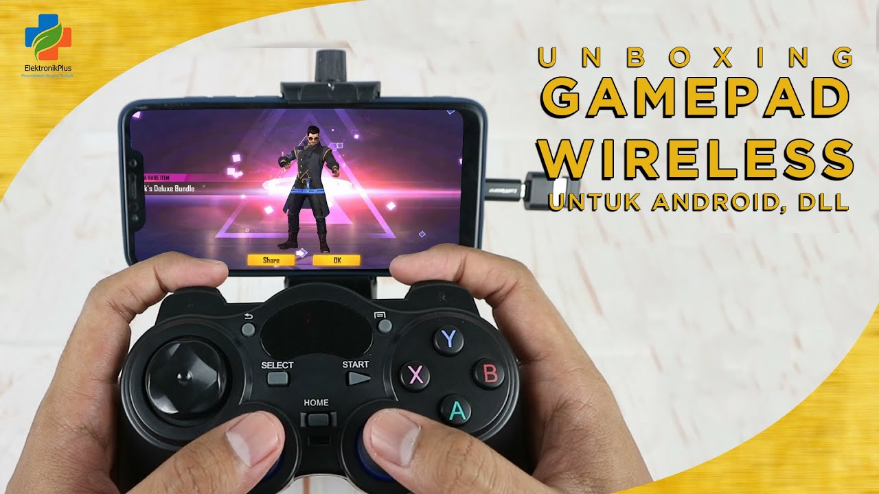 Main game freefire pakai joystick? Unboxing & Review Gamepad Joystick Wireless 2.4GHz