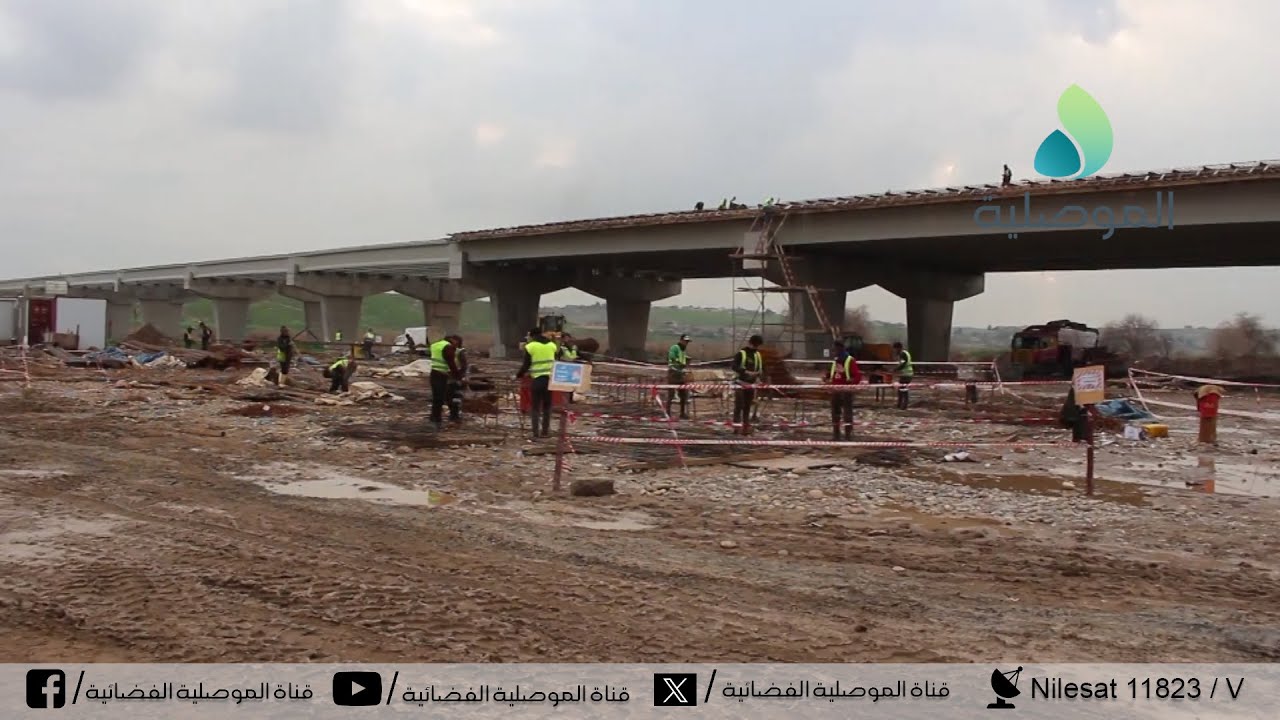 الرشيدي يؤدي زيارة ميدانية الى مشروع الجسر السادس ويطلع على سير العمل ونسب الانجاز التي وصلت الى 70%