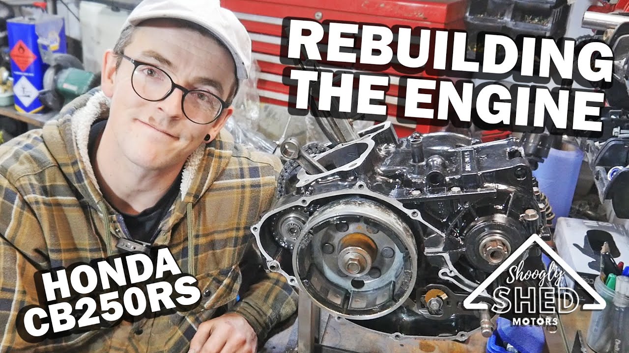 Rebuilding the Honda CB250RS Engine! Shoogly Shed Motors