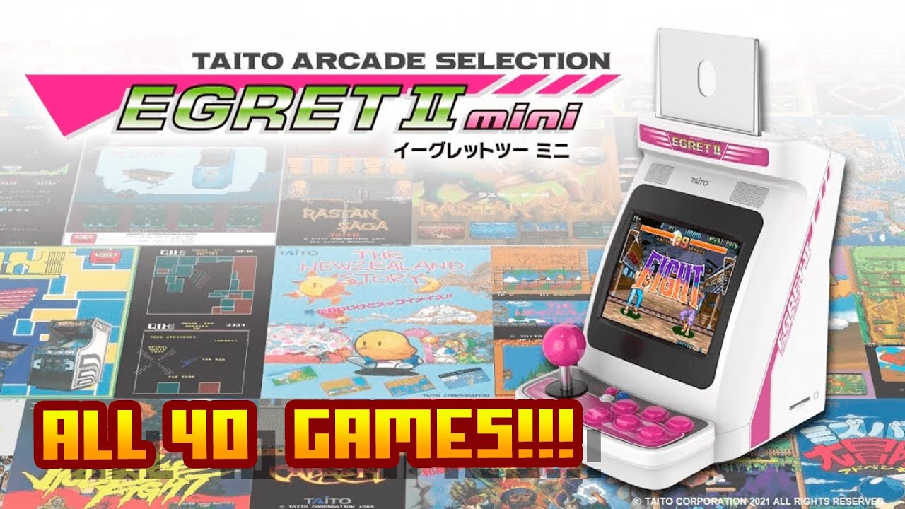 Taito Egret II Mini - All 40 Games Tested!!
