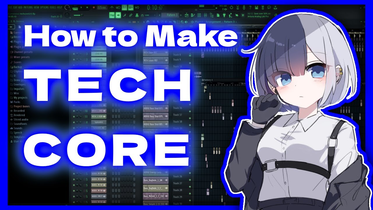 How to Make Techcore in 1 Minute (FL Studio) / テックコアの作り方！