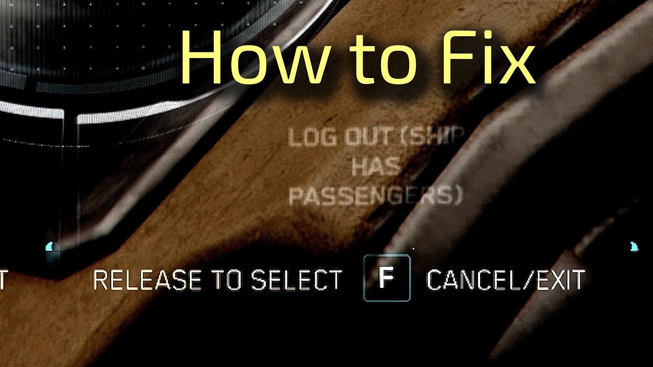 Log Out ( Ship has Passengers ) - How to Fix ? | Star Citizen Tips