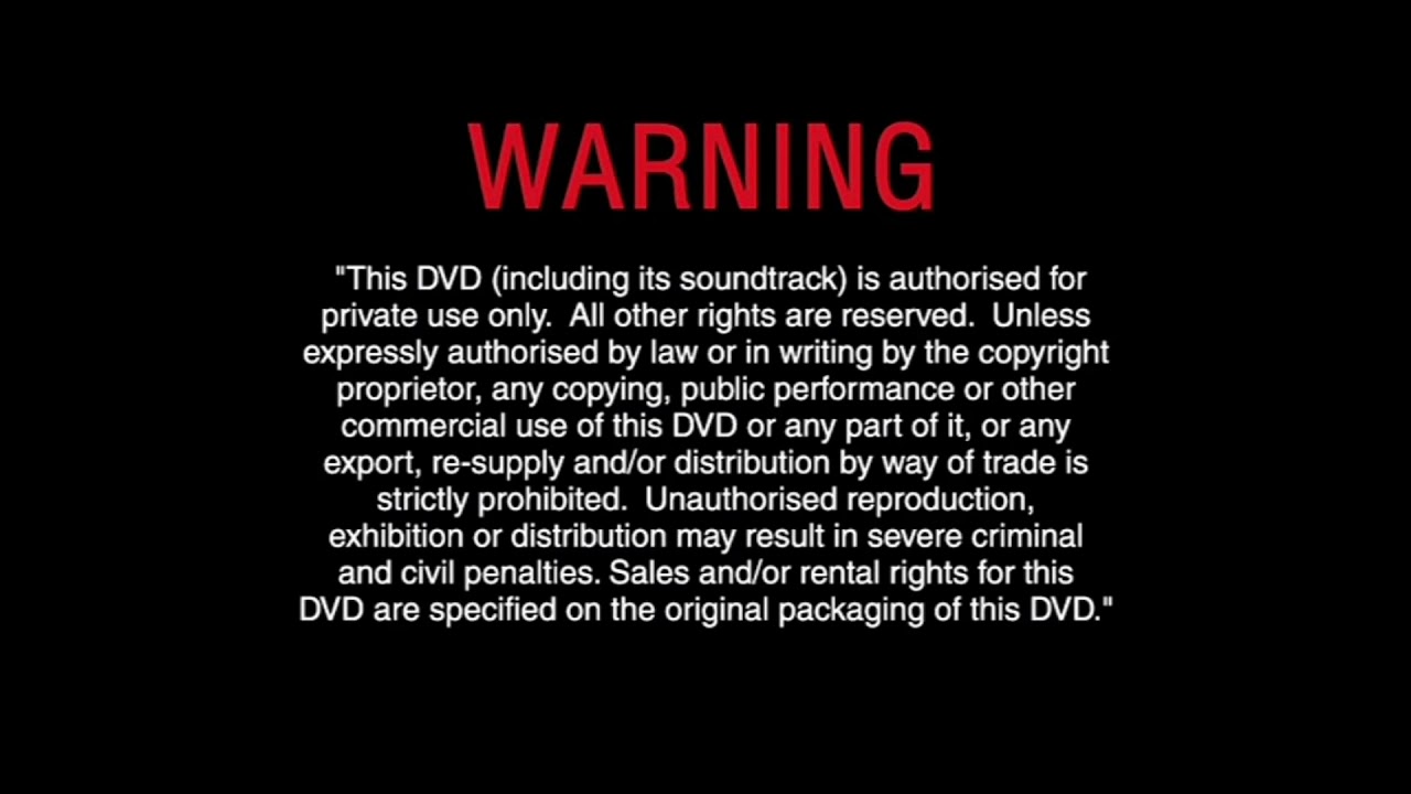 Disney UK Warning Screen (2007-2009)